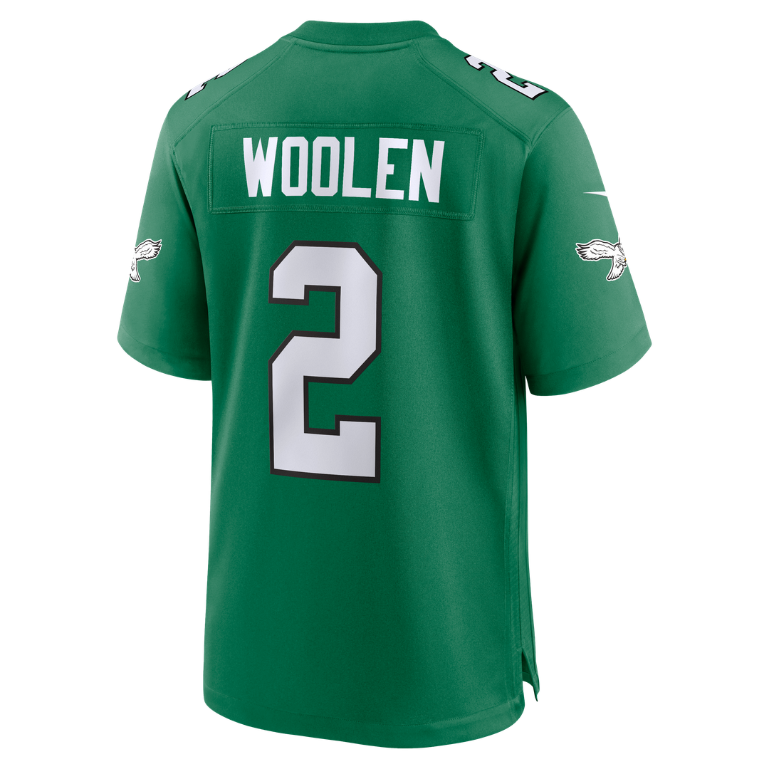 Tariq Woolen Philadelphia Eagles Midnight Green Team Game Jersey