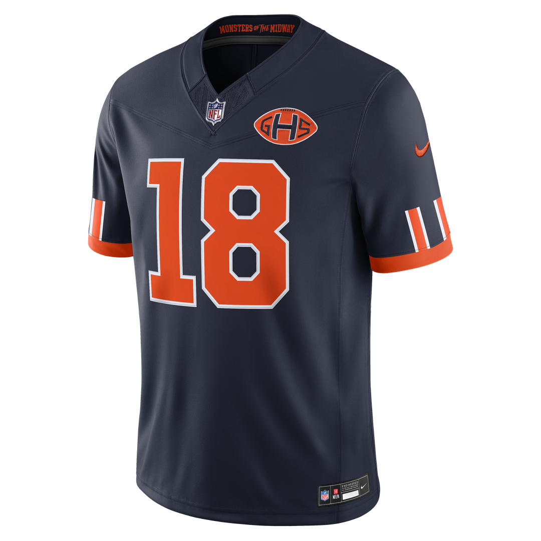 Caleb Williams Chicago Bears Navy 2026 Rivalries Collection Stitched Limited Jersey
