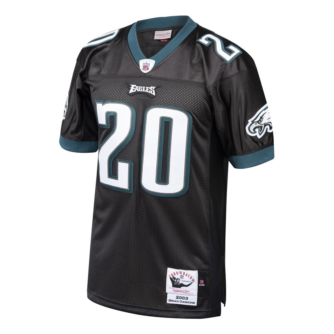 Brian Dawkins Philadelphia Eagles 2003 Black Authentic Throwback Retired Player Jersey
