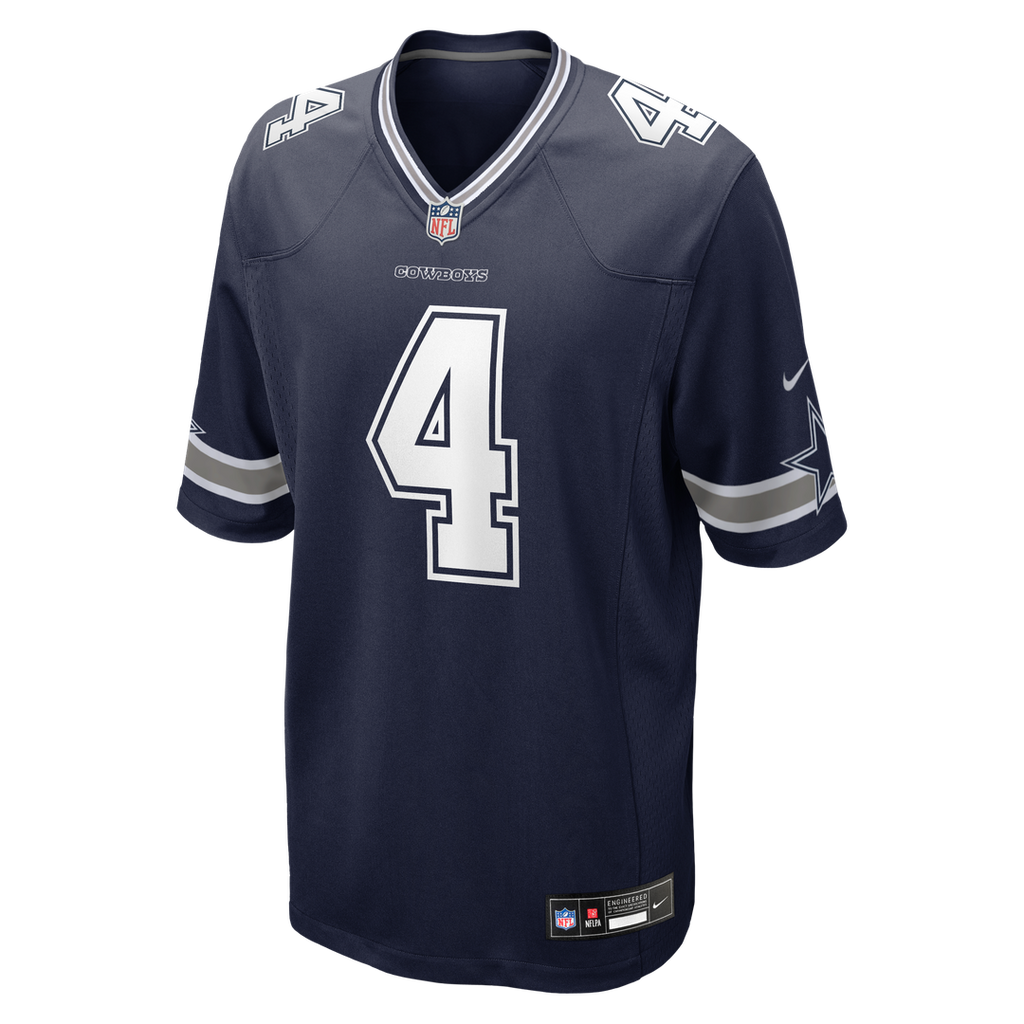 Dak Prescott Dallas Cowboys Navy Game Team Jersey