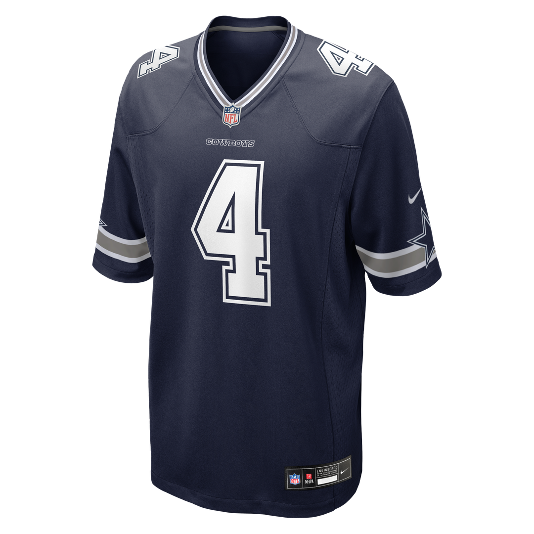 Dak Prescott Dallas Cowboys Navy Game Team Jersey