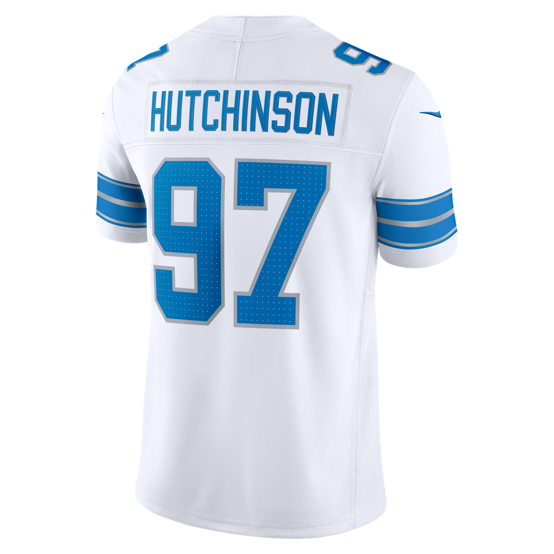 Aidan Hutchinson Detroit Lions White Vapor F.U.S.E. Stitched Limited Jersey
