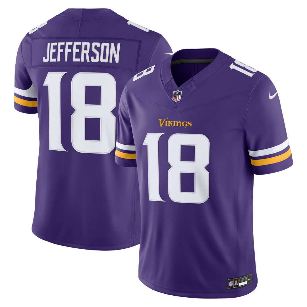 Justin Jefferson Minnesota Vikings White Alternate Vapor F.U.S.E. Stitched Limited Jersey