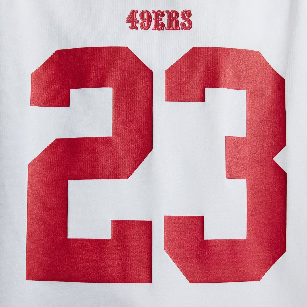 Christian McCaffrey San Francisco 49ers Scarlet Game Player Jersey
