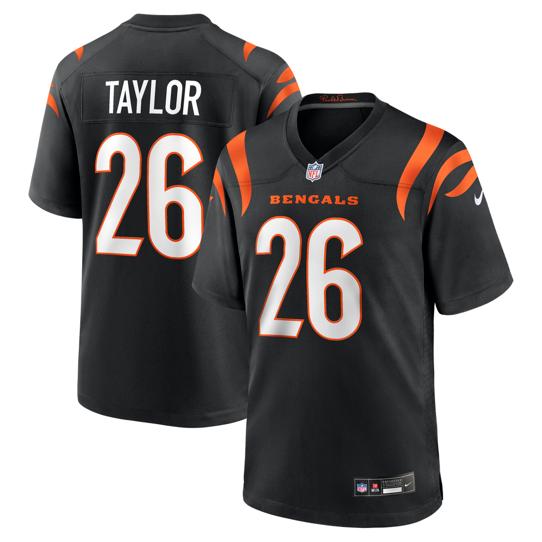 Ja'Sir Taylor Cincinnati Bengals Black Team Game Jersey