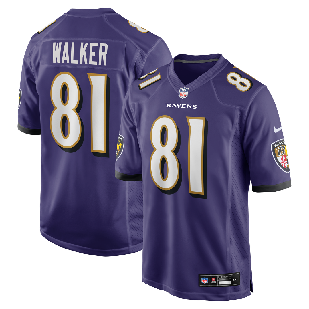 Devontez Walker Baltimore Ravens Purple Team Game Jersey