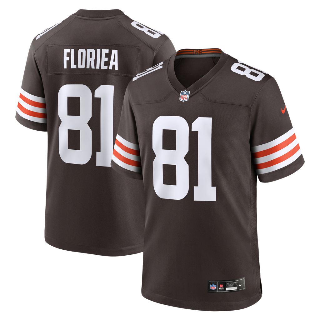 Luke Floriea Cleveland Browns Brown Team Game Jersey