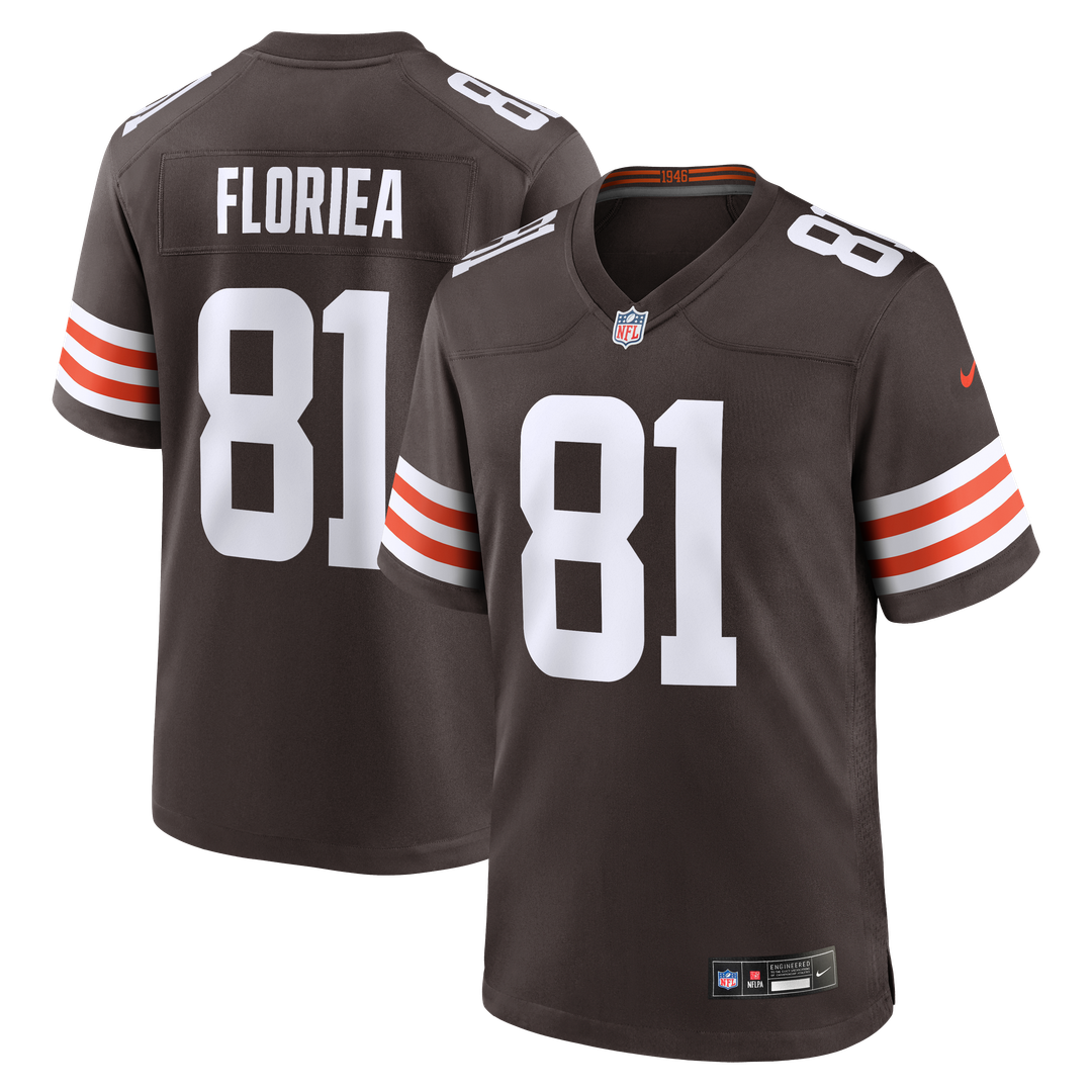Luke Floriea Cleveland Browns Brown Team Game Jersey