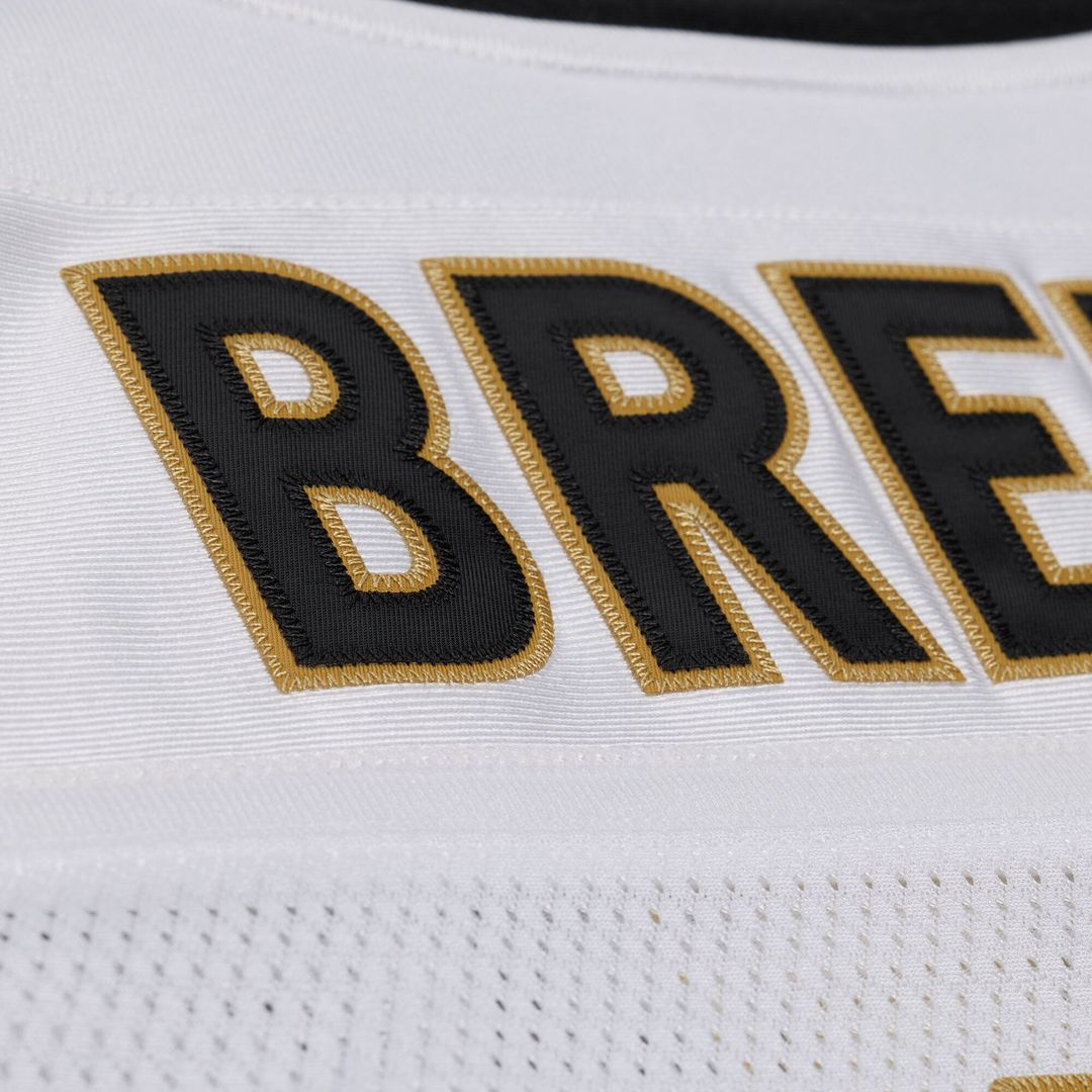 New Orleans Saints Drew Brees White Super Bowl XLIV Authentic Jersey