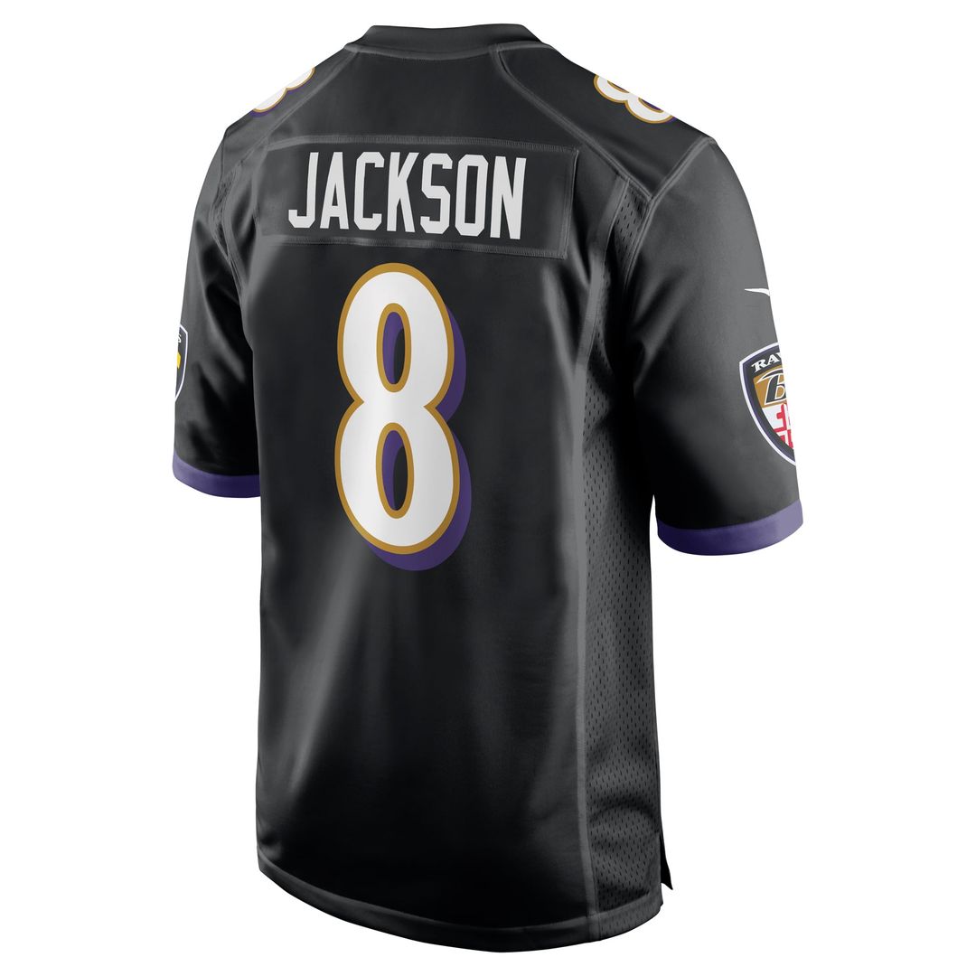 Lamar Jackson Baltimore Ravens White Game Jersey