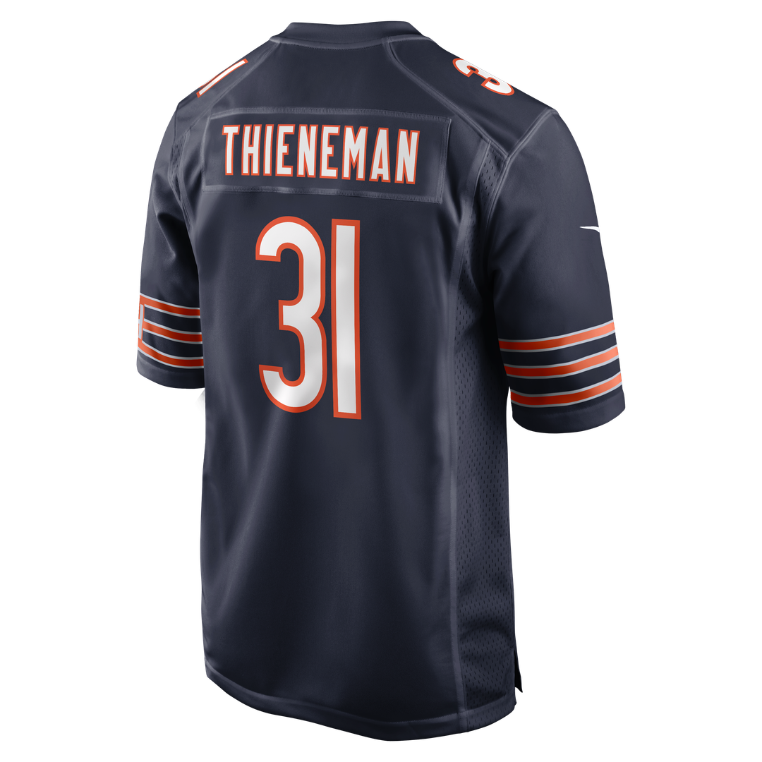 Dillon Thieneman Chicago Bears Navy Team Game Jersey