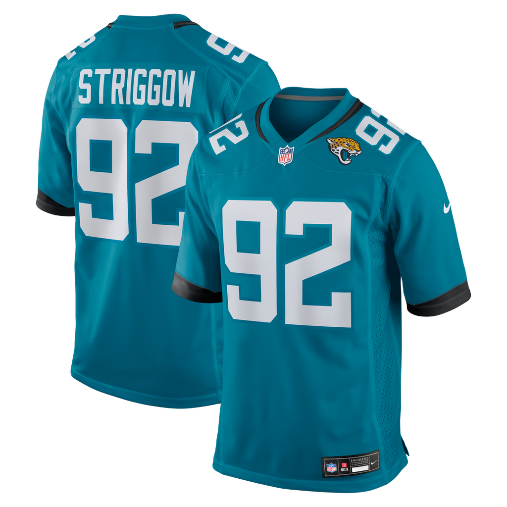 Danny Striggow Jacksonville Jaguars Teal Team Game Jersey