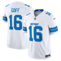 Jared Goff Detroit Lions White Vapor F.U.S.E. Limited Jersey