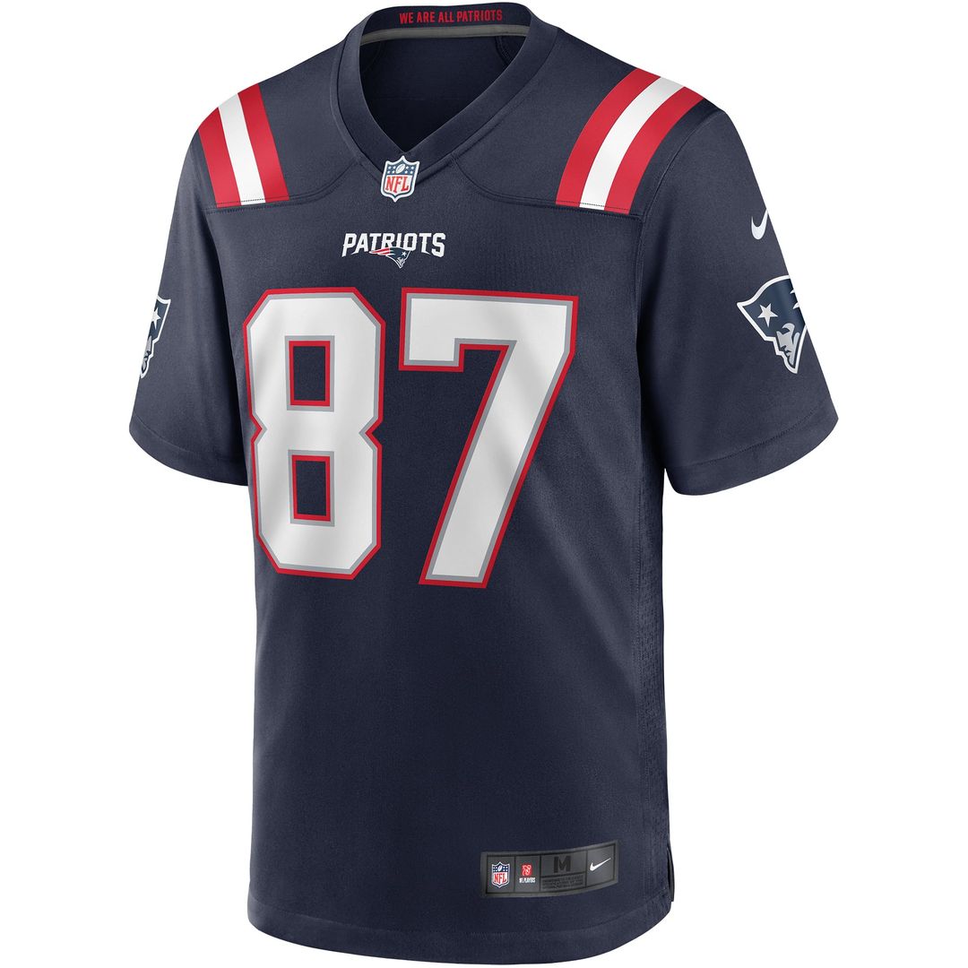 Ben Coates New England Patriots Navy Game Retired Player Jersey