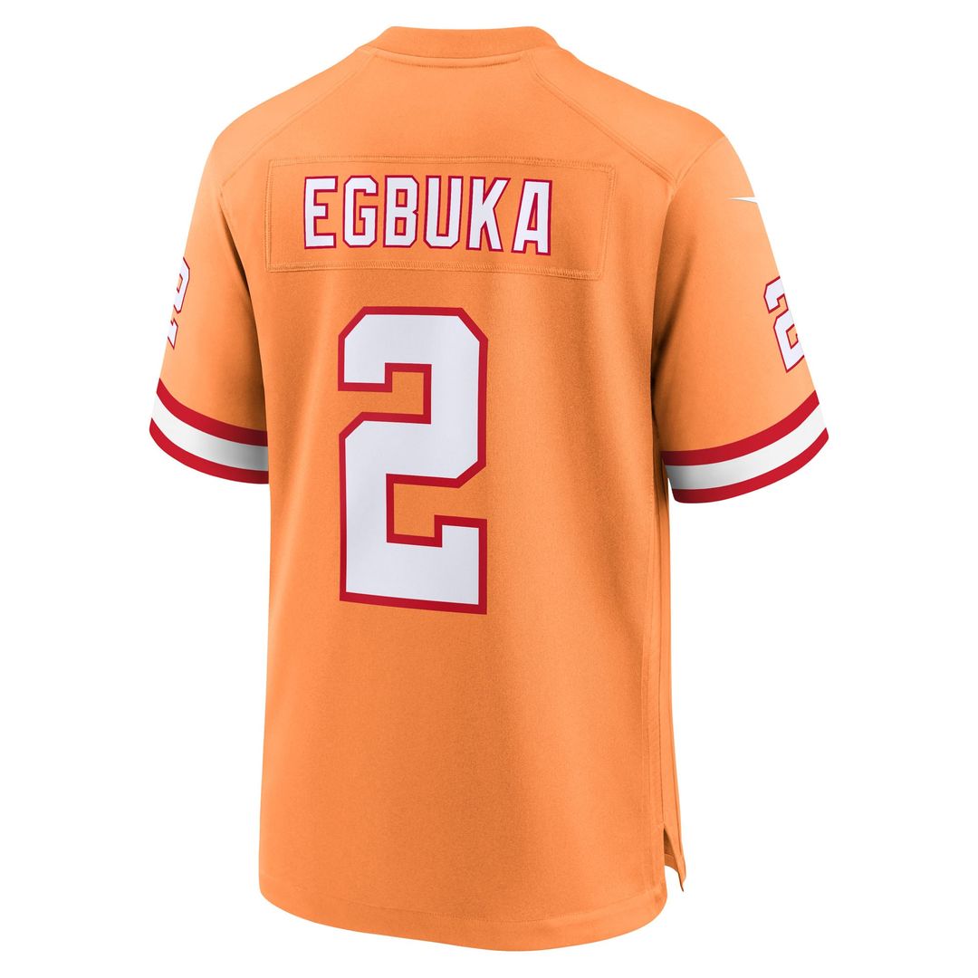 Emeka Egbuka Tampa Bay Buccaneers Pewter Alternate Game Player Jersey
