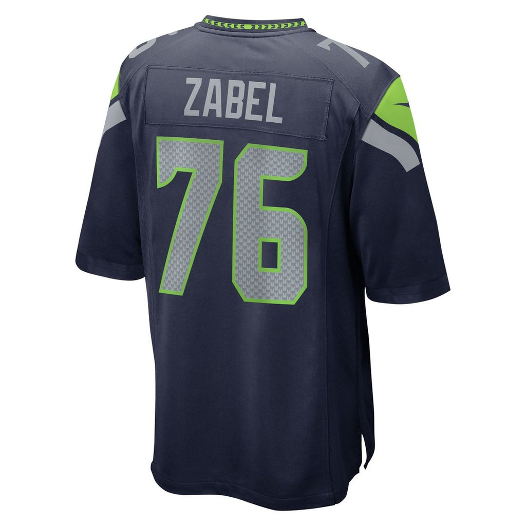 Grey Zabel Seattle Seahawks Navy Team Game Jersey