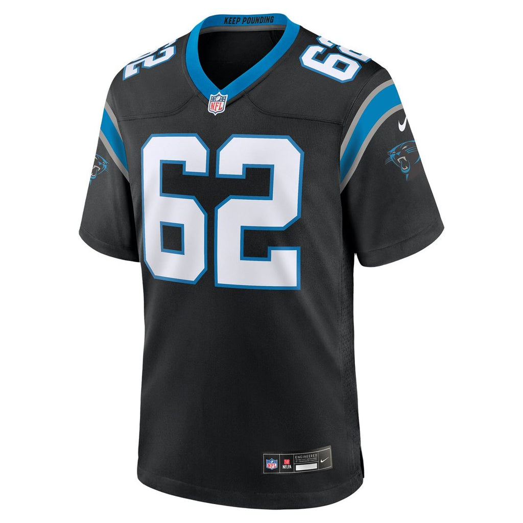 Chandler Zavala Carolina Panthers Black Game Jersey