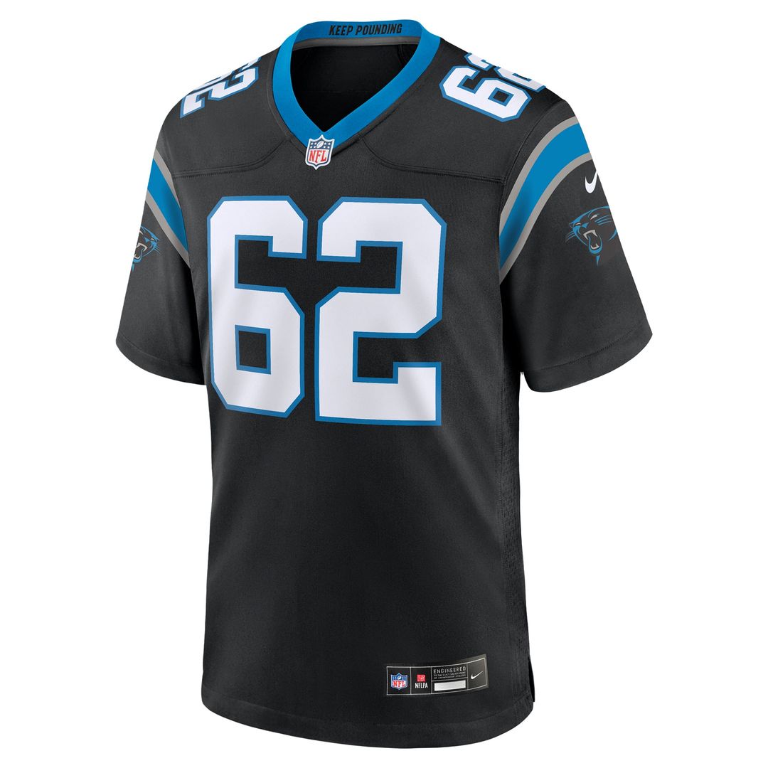 Chandler Zavala Carolina Panthers Black Game Jersey