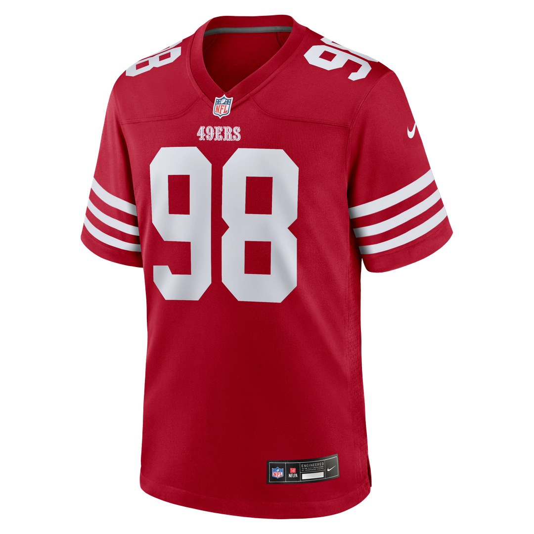 Mykel Williams San Francisco 49ers Scarlet Game Player Jersey