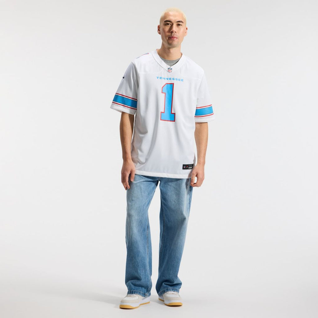 Cameron Ward Tennessee Titans Light Blue Game Jersey