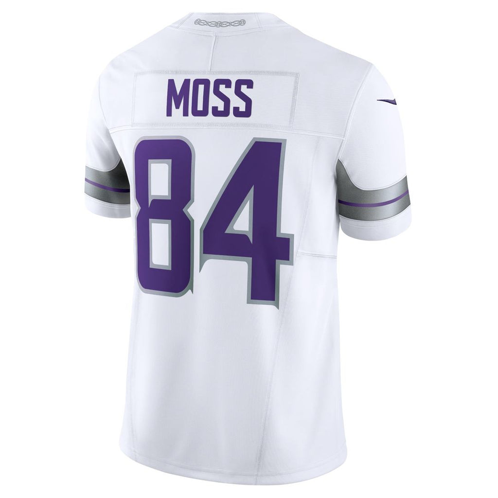 Randy Moss Minnesota Vikings White Alternate Vapor F.U.S.E. Retired Player Limited Jersey