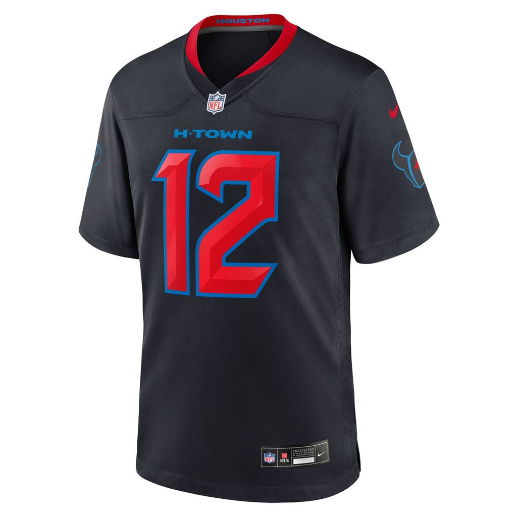 Nico Collins Houston Texans Navy 2nd Alternate Game Jersey