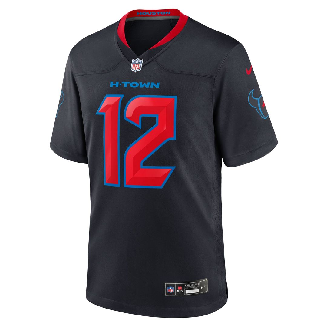 Nico Collins Houston Texans Navy 2nd Alternate Game Jersey