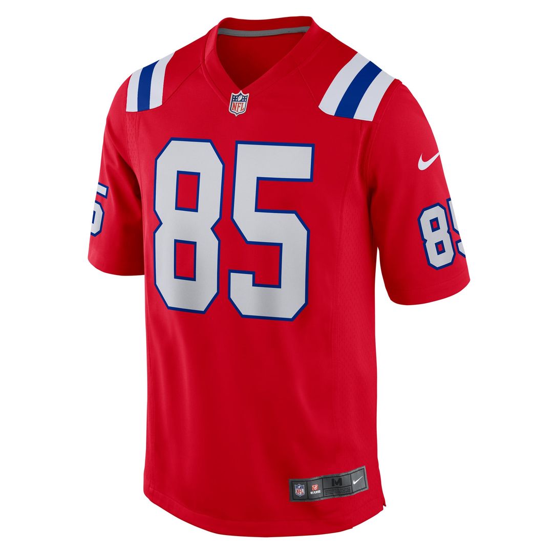 Hunter Henry New England Patriots Red Game Alternate Jersey