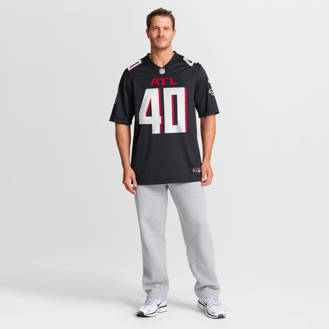 JD Bertrand Atlanta Falcons Black Team Game Jersey