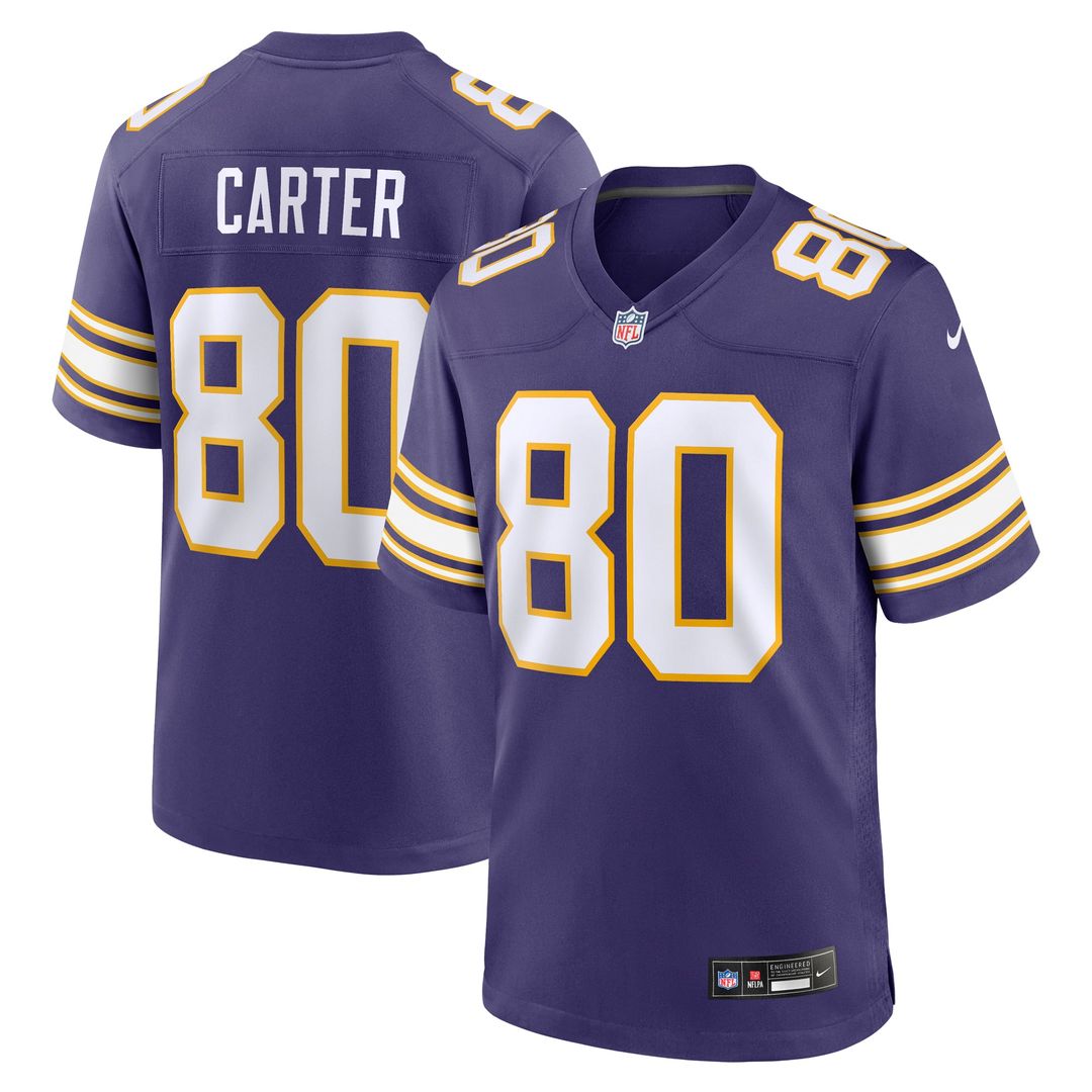 Cris Carter Minnesota Vikings Purple Retired Player Alternate Game Jersey