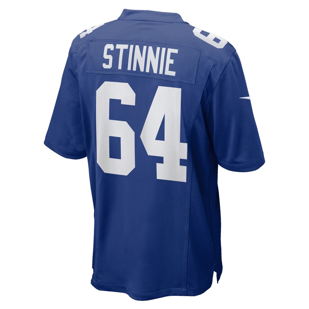 Aaron Stinnie New York Giants Royal Team Game Jersey