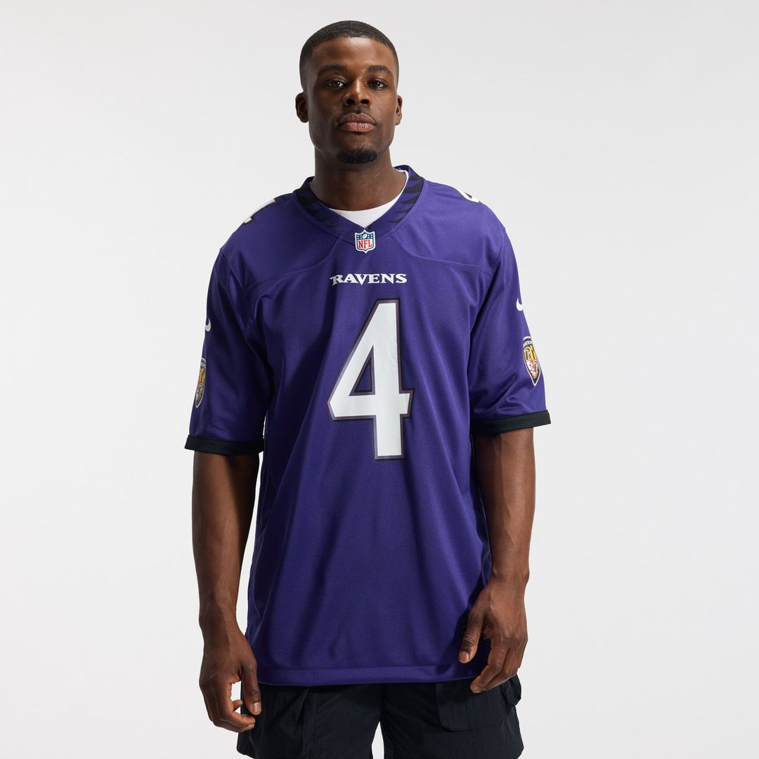 Zay Flowers Baltimore Ravens Purple Team Game Jersey
