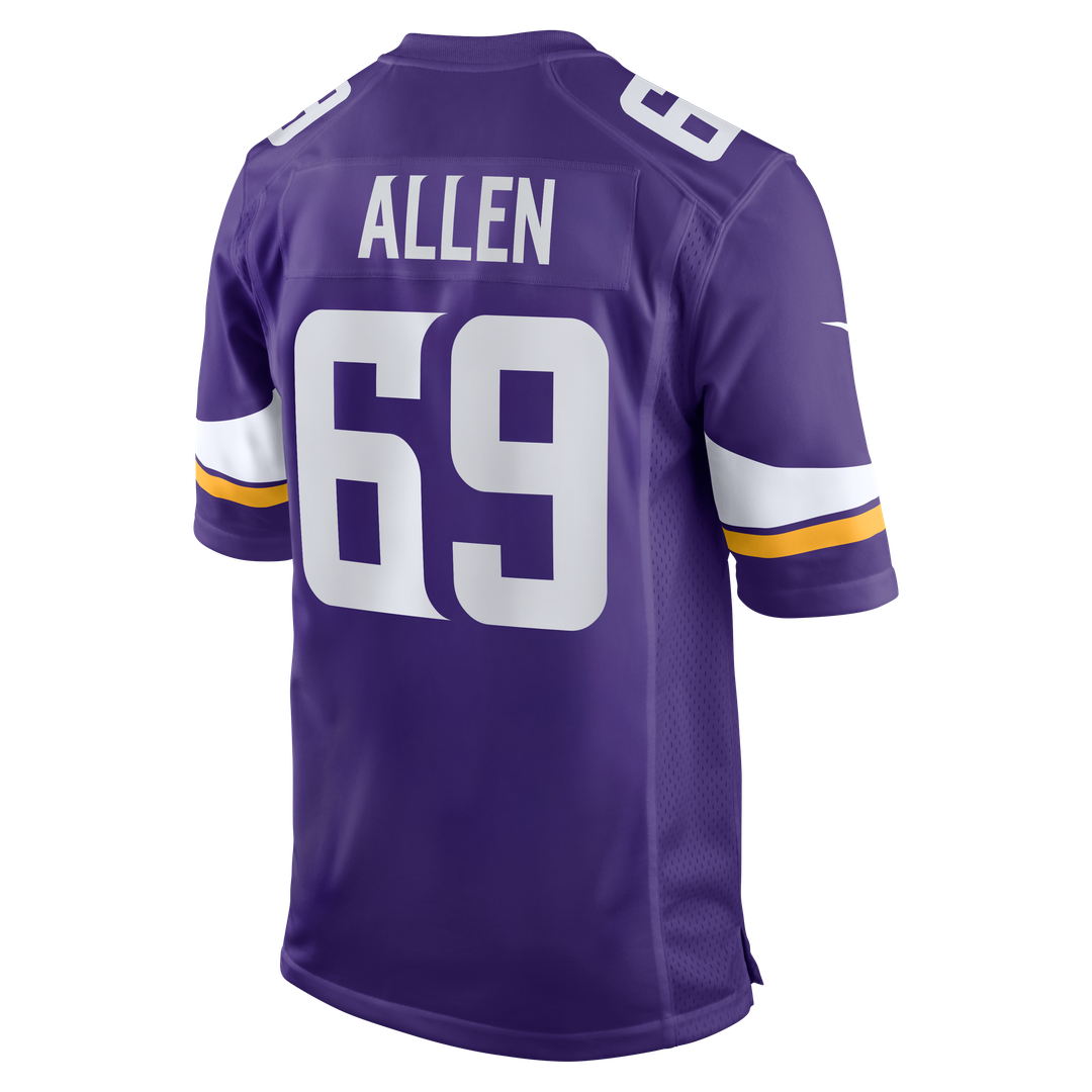 Jared Allen Minnesota Vikings Purple Retired Player Game Jersey