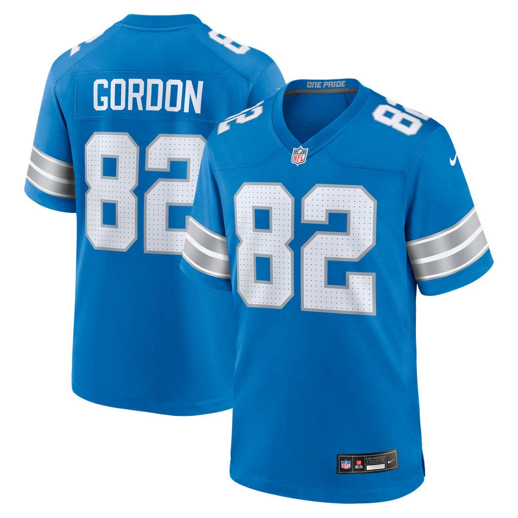 Thomas Gordon Detroit Lions Blue Team Game Jersey