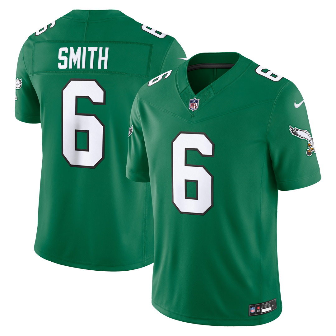 DeVonta Smith Philadelphia Eagles Kelly Green Alternate Vapor F.U.S.E. Stitched Limited Jersey