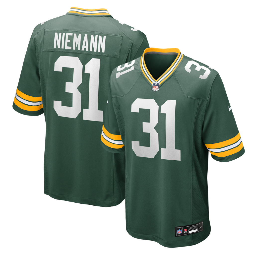 Nick Niemann Green Bay Packers Green Team Game Jersey