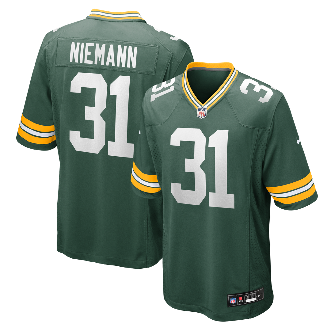 Nick Niemann Green Bay Packers Green Team Game Jersey