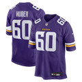 Joe Huber Minnesota Vikings Purple Team Game Jersey
