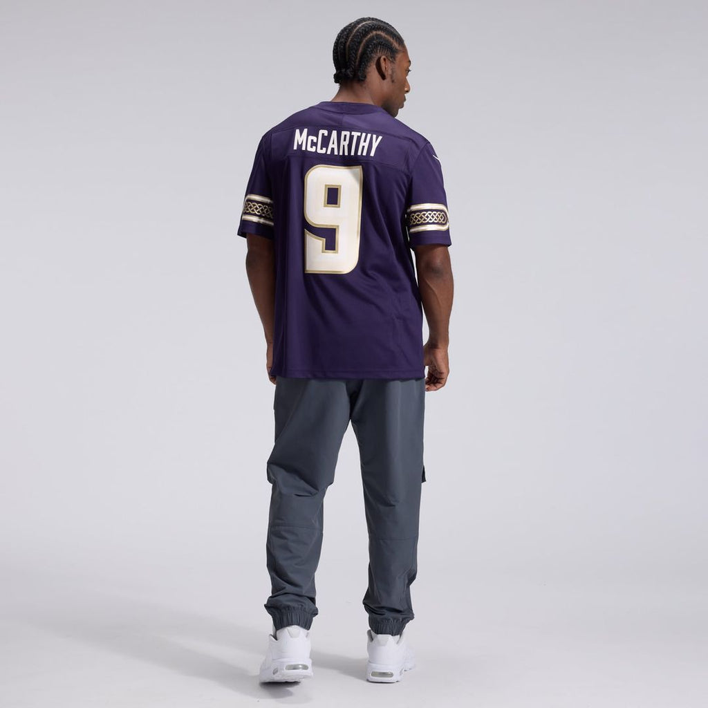 J.J. McCarthy Minnesota Vikings Purple 2026 Rivalries Collection Stitched Limited Jersey