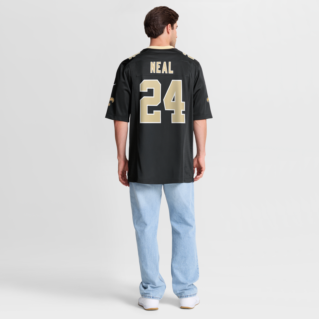 Devin Neal New Orleans Saints Black Team Game Jersey