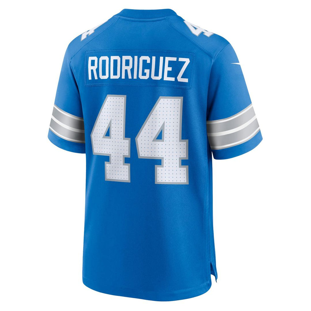 Malcolm Rodriguez Detroit Lions Blue Game Jersey