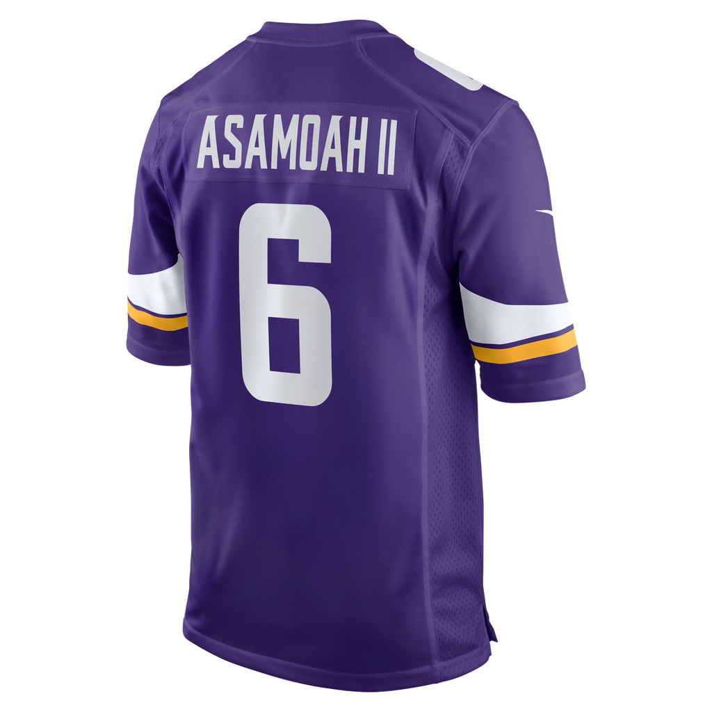 Brian Asamoah II Minnesota Vikings Purple Game Jersey