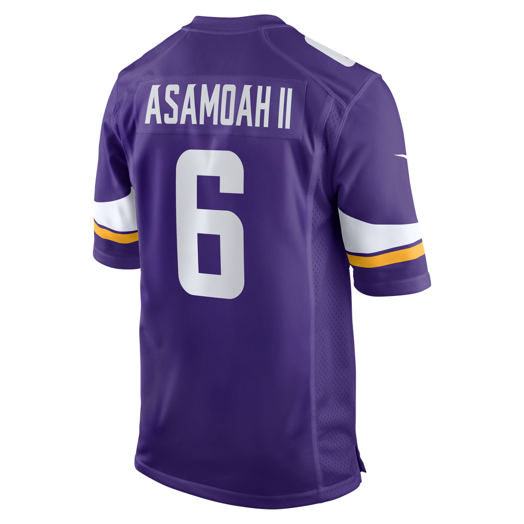 Brian Asamoah II Minnesota Vikings Purple Game Jersey