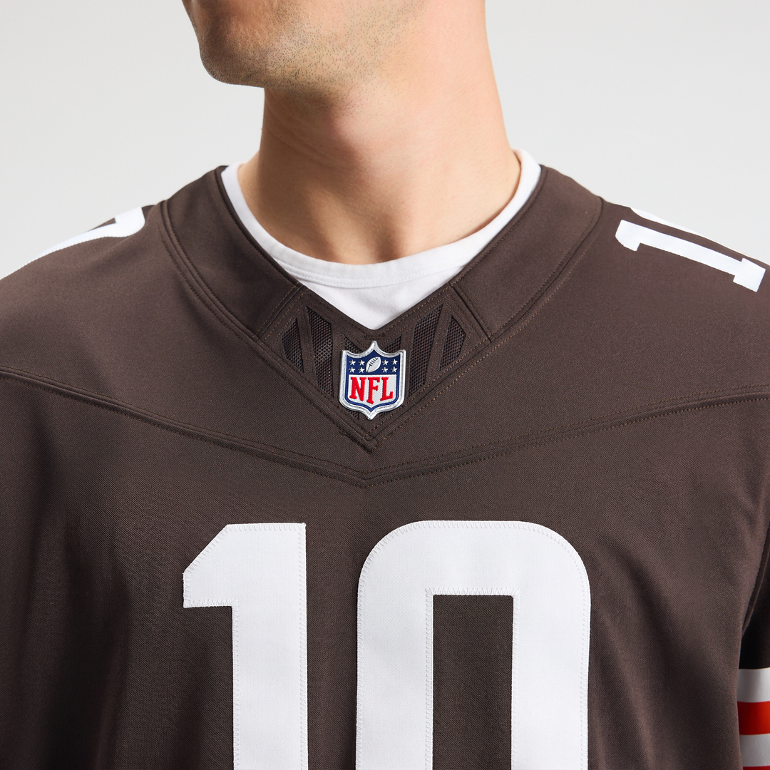 Quinshon Judkins Cleveland Browns Brown Team Vapor F.U.S.E. Stitched Limited Jersey