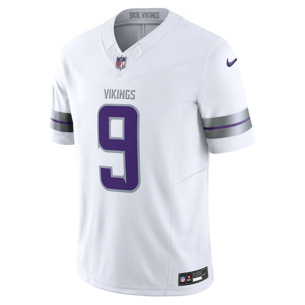 J.J. McCarthy Minnesota Vikings White Vapor F.U.S.E. Limited Jersey