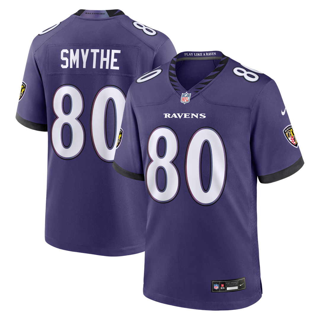 Durham Smythe Baltimore Ravens Purple Team Game Jersey