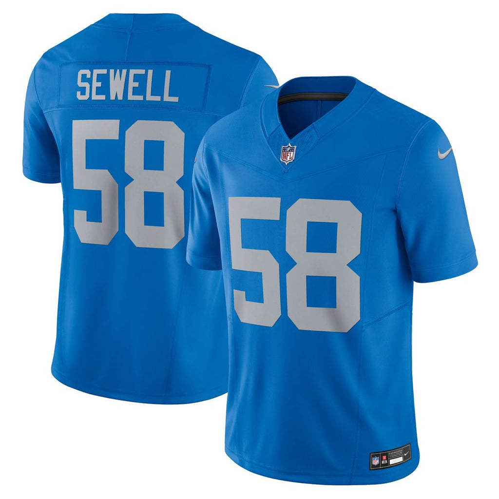 Penei Sewell Detroit Lions Blue Vapor F.U.S.E. Alternate Limited Jersey