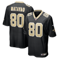 Moliki Matavao New Orleans Saints Black Team Game Jersey