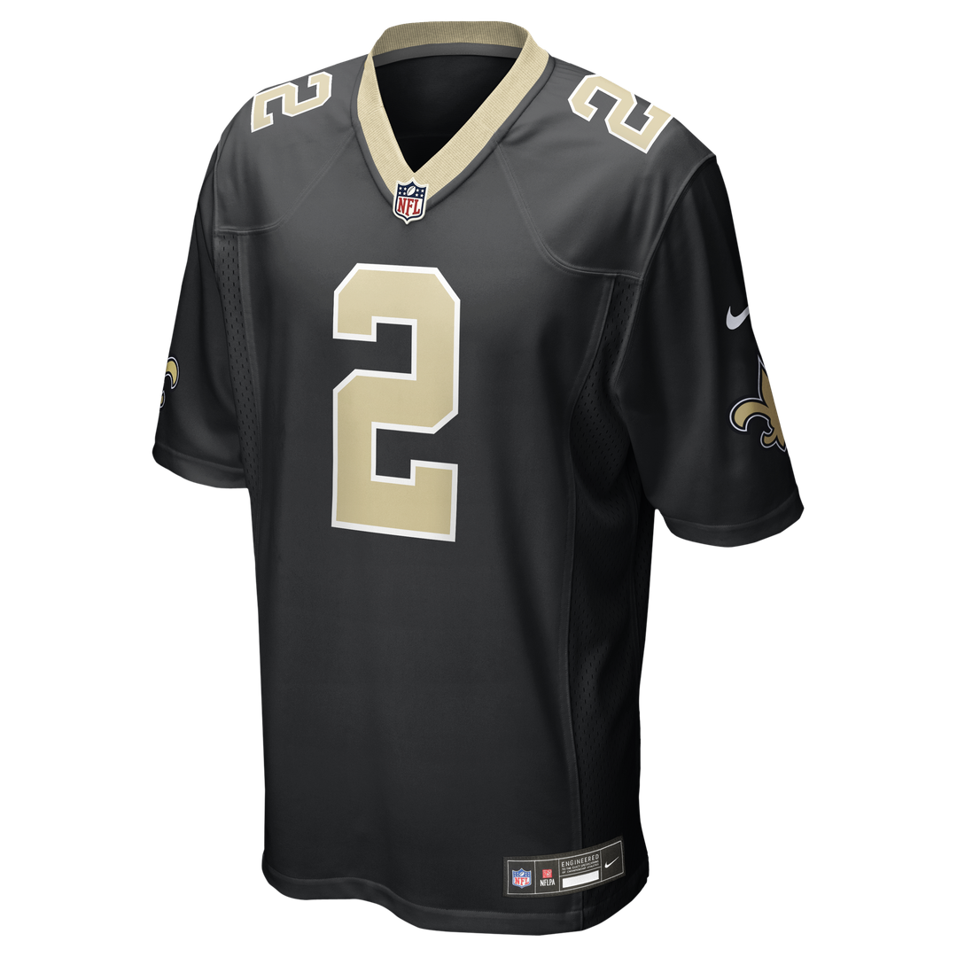 Spencer Rattler New Orleans Saints Black Team Game Jersey