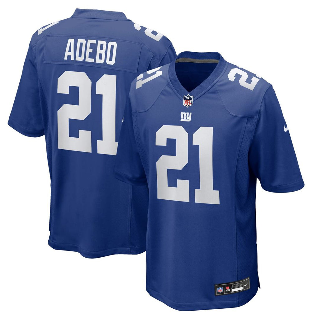 Paulson Adebo New York Giants Royal Team Game Jersey